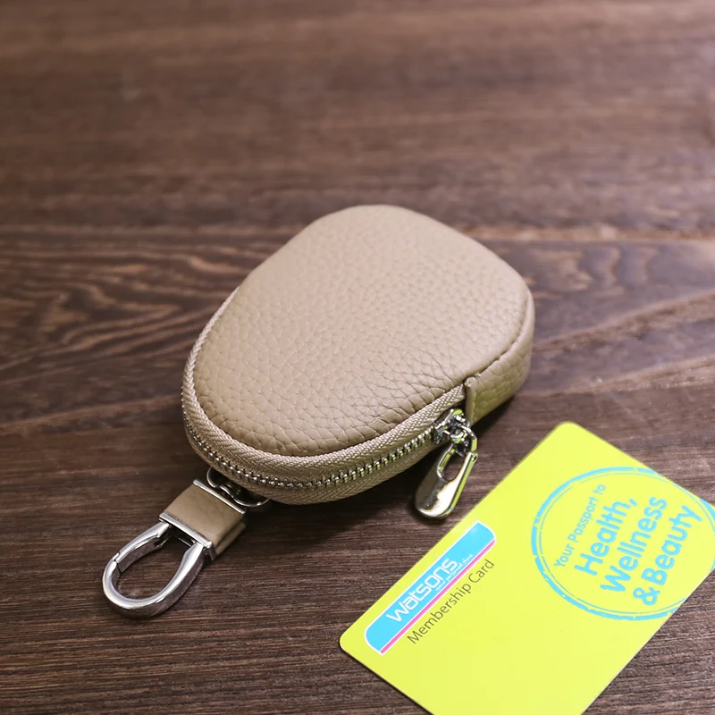 Minimalist Leather Key Holder and Multifunctional Keychain Wallet