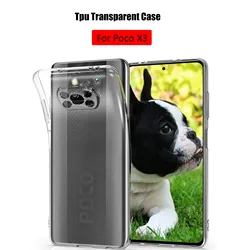 Crystal Ultra-Thin Clear TPU Transparent Silicone Soft Case for Poco X3 NFC