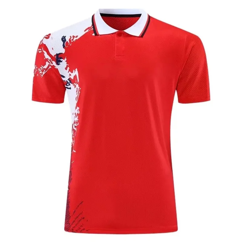 New Lapel Badminton sports t shirt ,Men women Kids short sleeve golf table tennis shirts ,badminton shirt outdoor running shirts