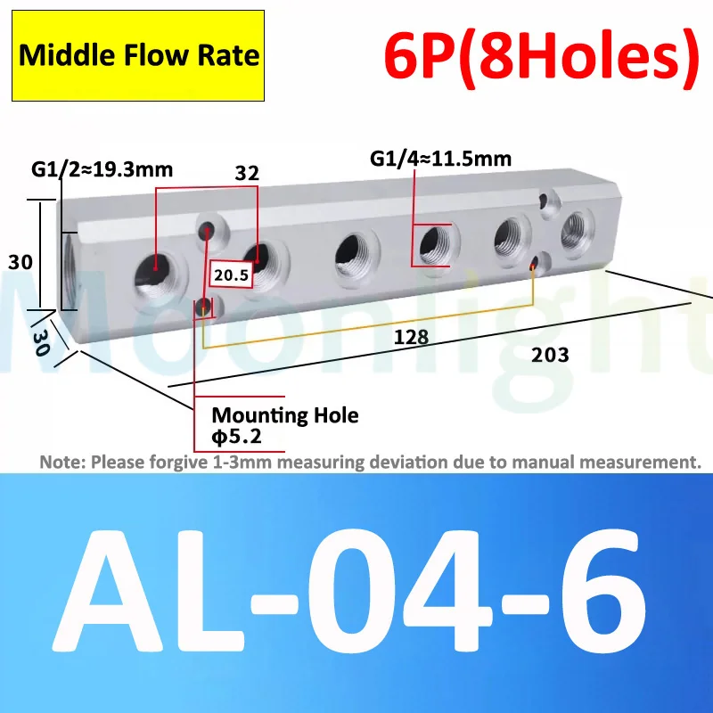 SEWOART Séparateur De Bloc De Collecteur Pneumatique En