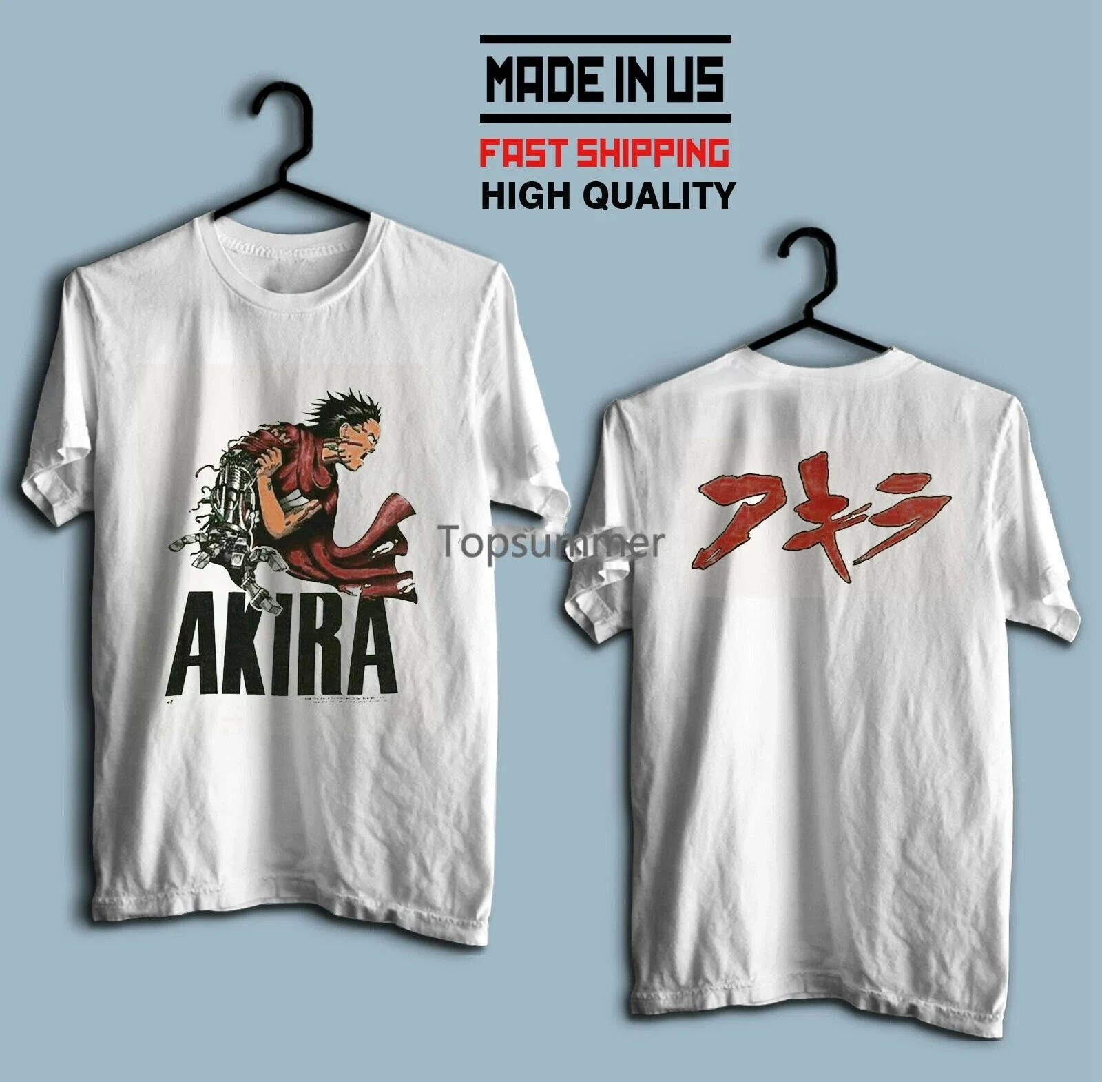 

Heavy Cotton Akira T-Shirt 1988 Fashion Victim Katsuhiro Otomo Double Side