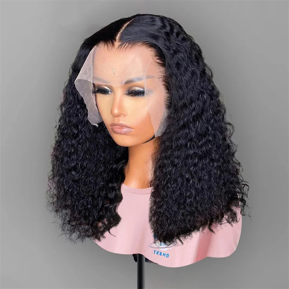

Bob Wig Curly Lace Front Human Hair Wigs 13x6 Closure Short Pre Plucked 13x4 HD Deep Wave Lace Frontal Wigs For Women