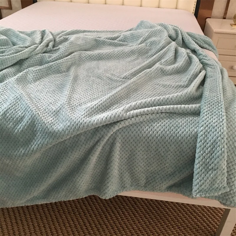 Pineapple Plaid Baby Blanket Swaddle Blanket Children Sofa Throw Thickened Solid Color Flannel cotton muslin blanket cotton gauze blanket cotton blanket knit blanket fleece blanket cotton swaddle cotton knit blanket swaddle blanket plush blanket coral velvet blanket custom blanket