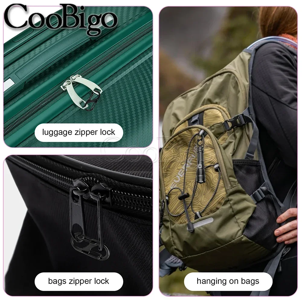 Snap Hook 5pcs S Type Carabiner Clip Mini Paracord Lanyard Keychain Clips for Key Chain Camping Backpack Zipper Clip Anti-Theft