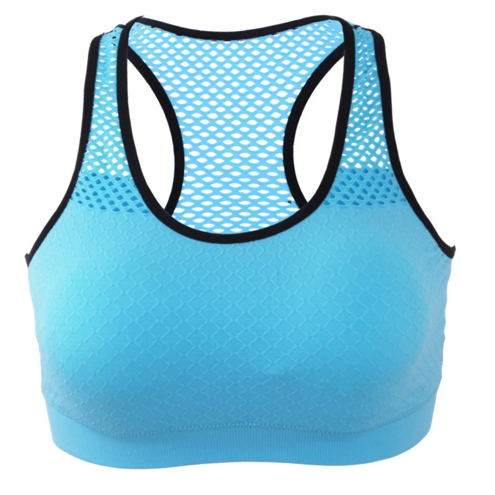 

New Women Sport Bra Fitness Yoga Running Vest Underwear Padded Crop Tops Underwear No Wire-rim Gym Top Bras