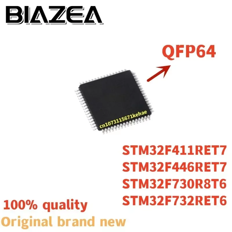 

1piece STM32F411RET7 STM32F446RET7 STM32F730R8T6 STM32F732RET6 QFP64 Chipset