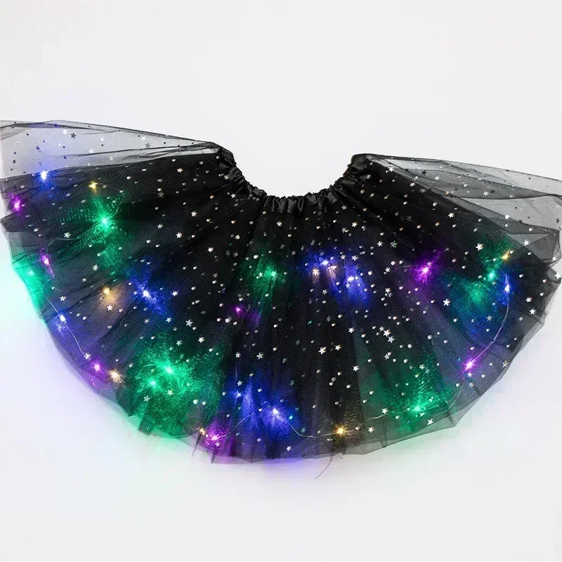 LED Clothing LED Glowing Light Kids Girls Princess Tutu Skirts