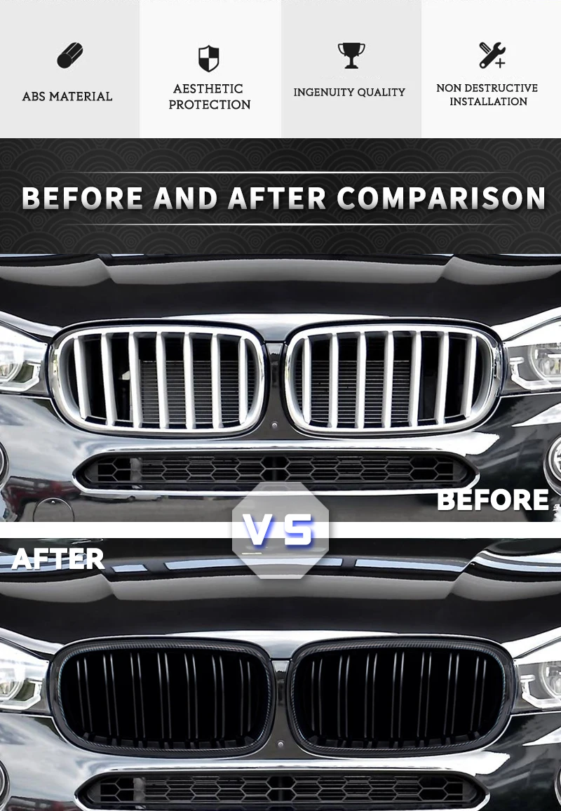 Hohe Qualität Front Niere Grille Für BMW 1 Serie F20 F21 2011 2012 2013  2014 Doppel Lamellen Linie Gloss Matte schwarz Racing Grill - AliExpress