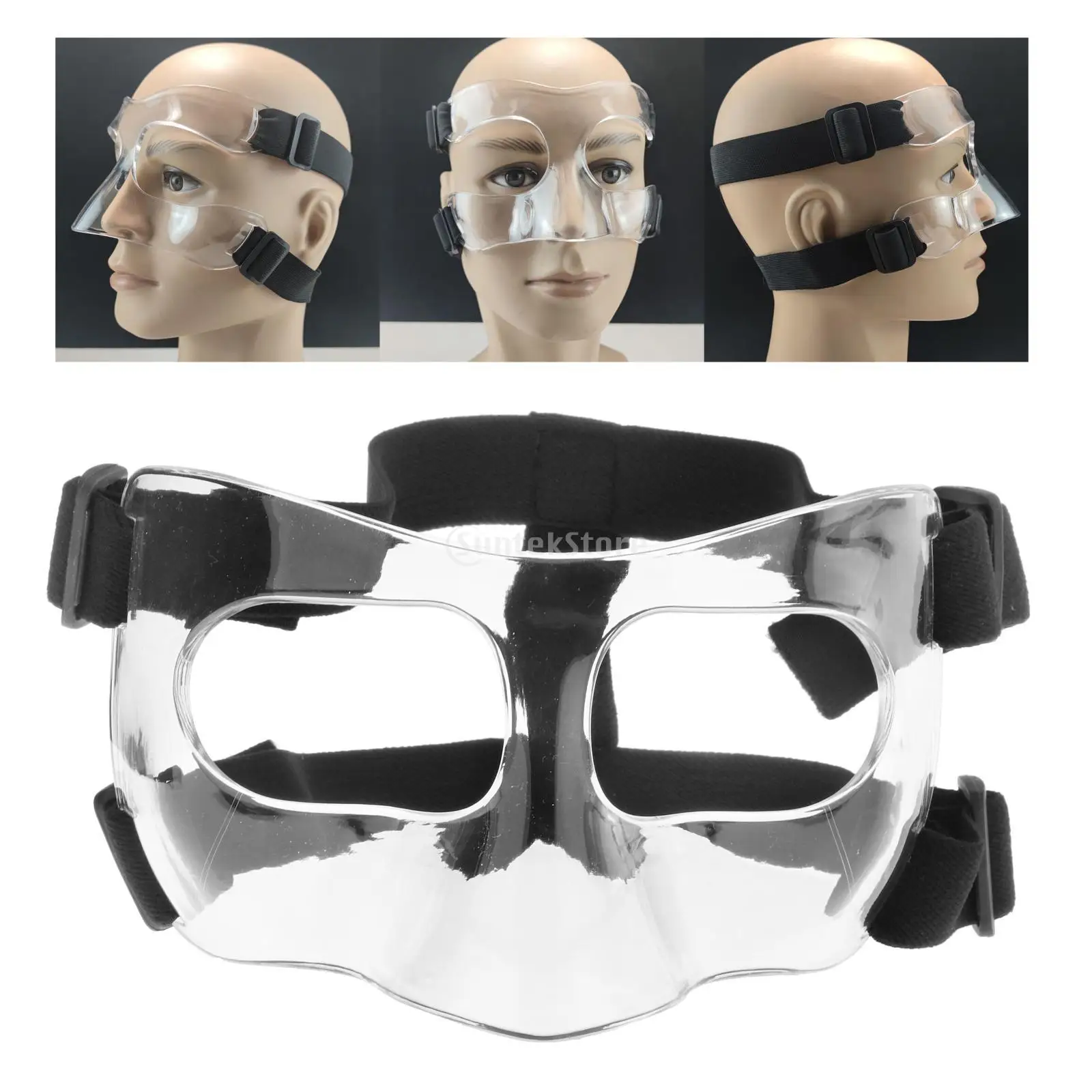 Basketball-Mask-Adjustable-Strap-Sports-Helmet-Face-Nose-Guard-For ...