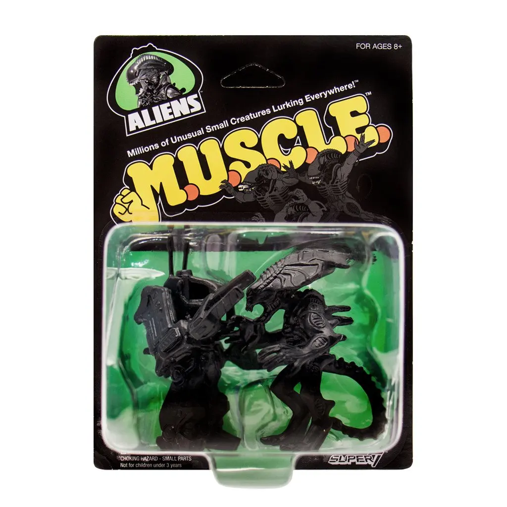 Super7 Aliens MUSCLE Sets Edición limitada Juguetes coleccionables clásicos Personaje alienígena de ciencia ficción Modelo de combate Figuras periféricas de película