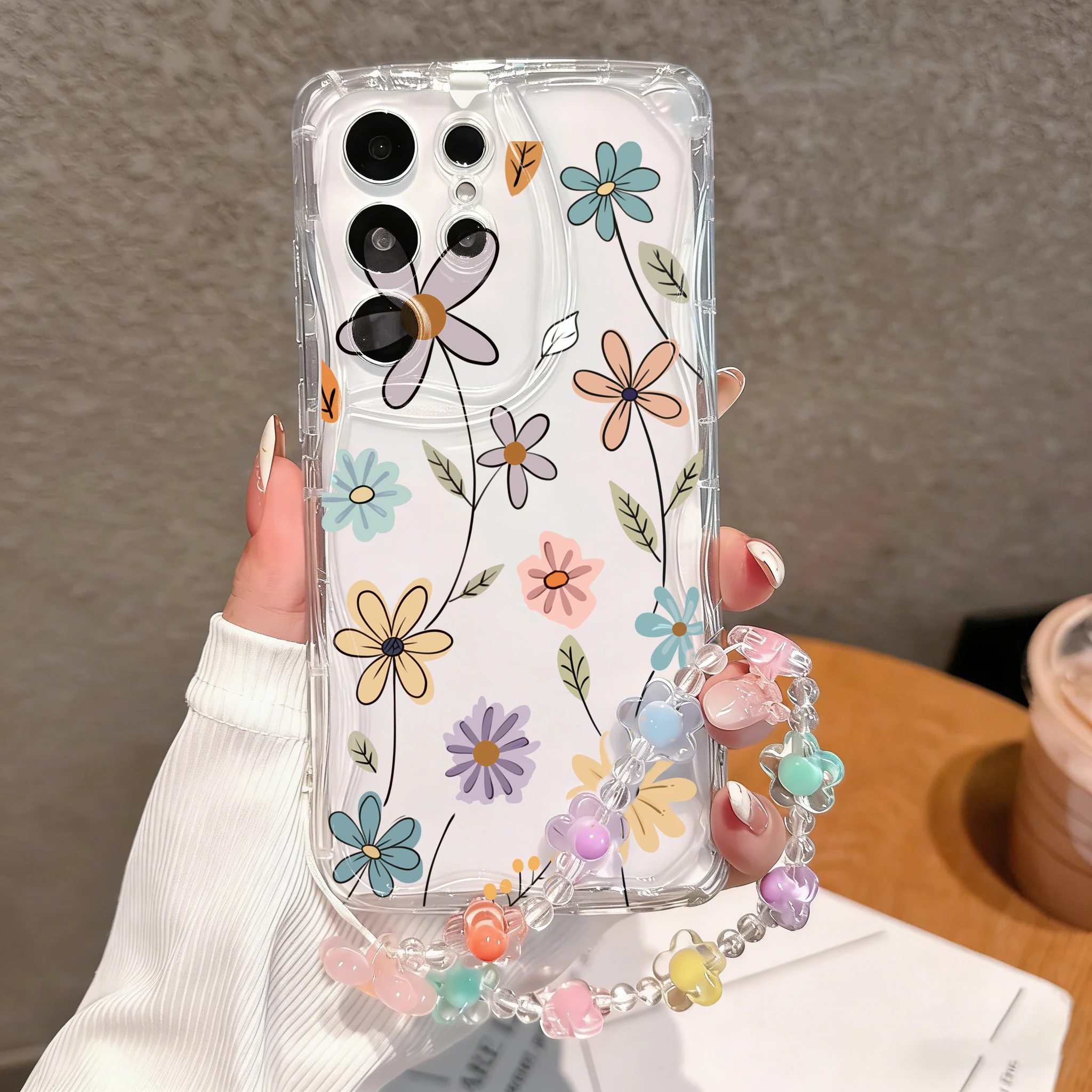 Charming Strawberry Themed Chain Phone Case
