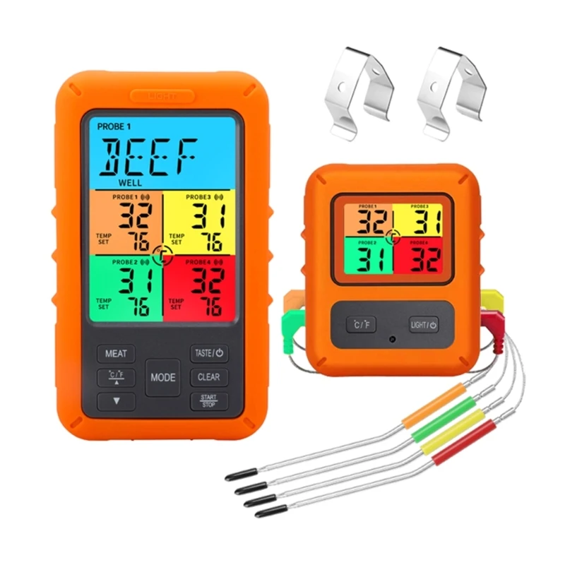 

Cooking Thermometer BBQ-Grill Smoker Instant Read For Kitchen Oven BBQ
