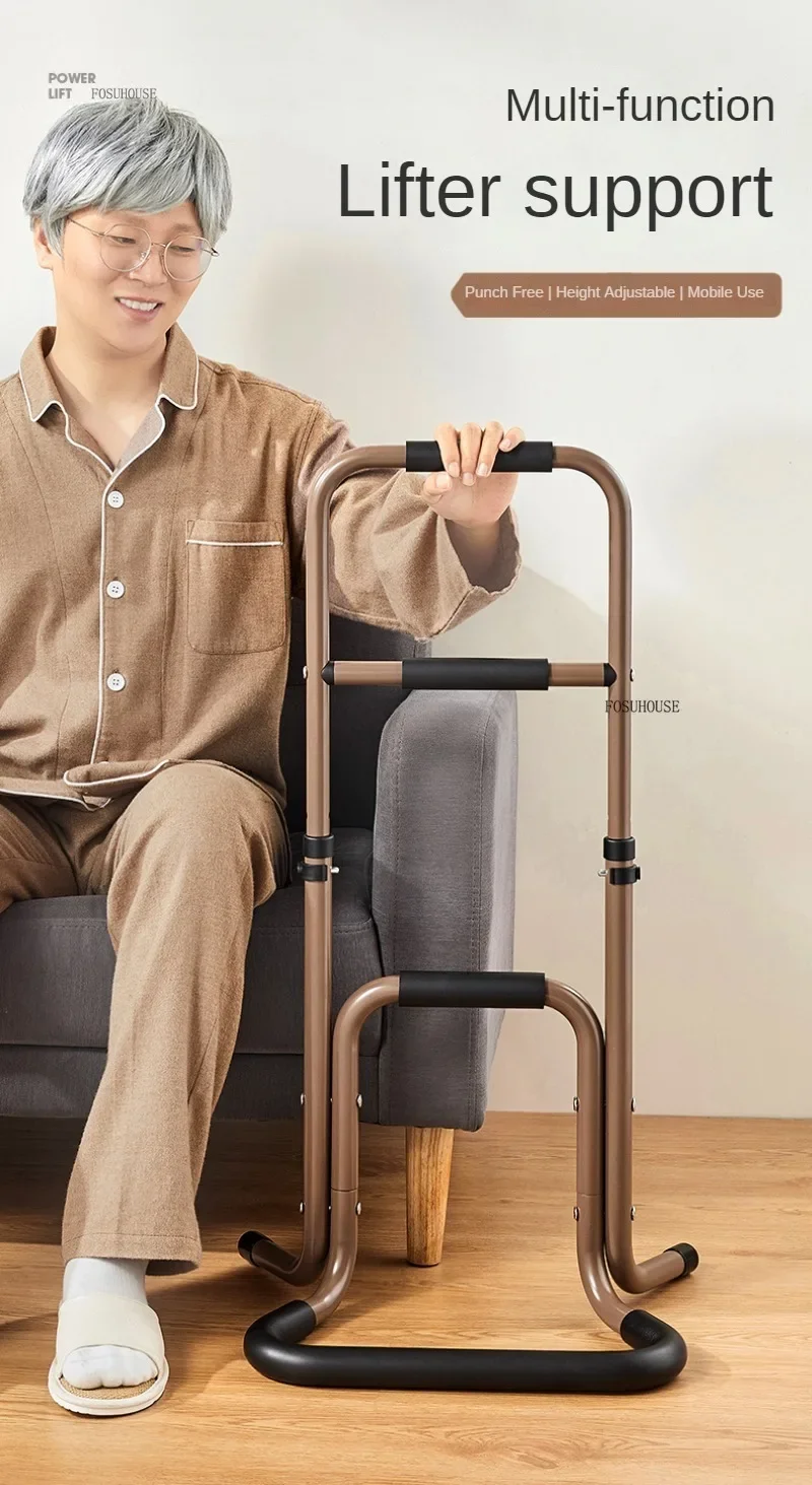 Description Picture 2 of itemBedside Railing Grab Bars Bed Handrails Assist Device Bathroom Toilet Auxiliary Grab Bars Safety Stand Disabled Accessories p