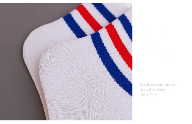 Fashion Leisure Man Cotton Socks Spring Summer Breathable Stripe Short Socks Unisex best socks for women