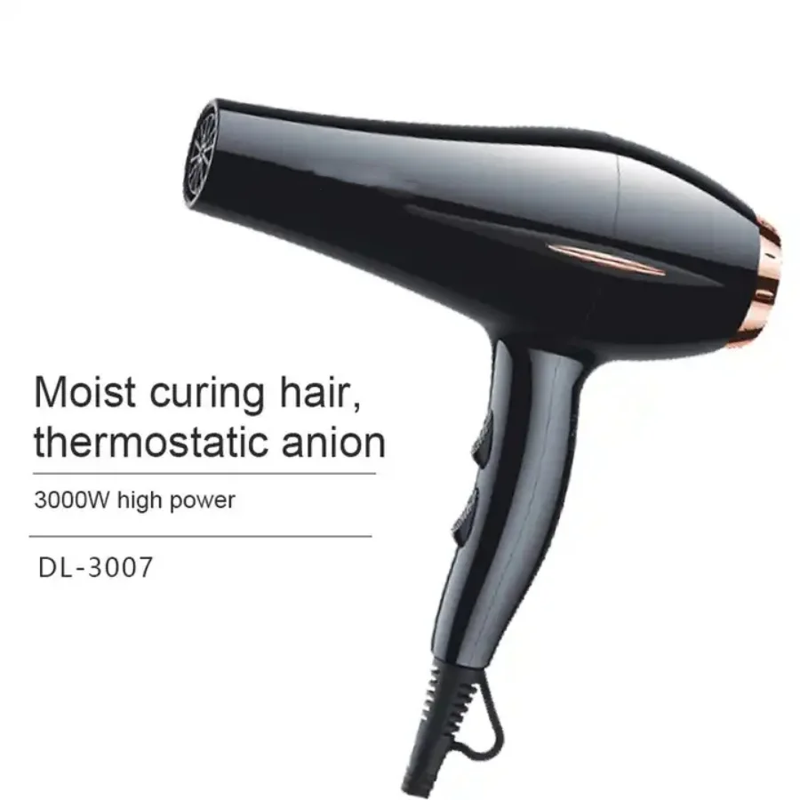 Hair Dryer 1700w Negative Ion With Motor Quick Drying High Speed Low Noise Temperature Control Hair Care