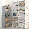 Bookshelf Simple Book Storage Rack Bookcase Debris Shelf Multi-layer Closet Organizer Living Room Easy Assembly Bookcase Storage 2