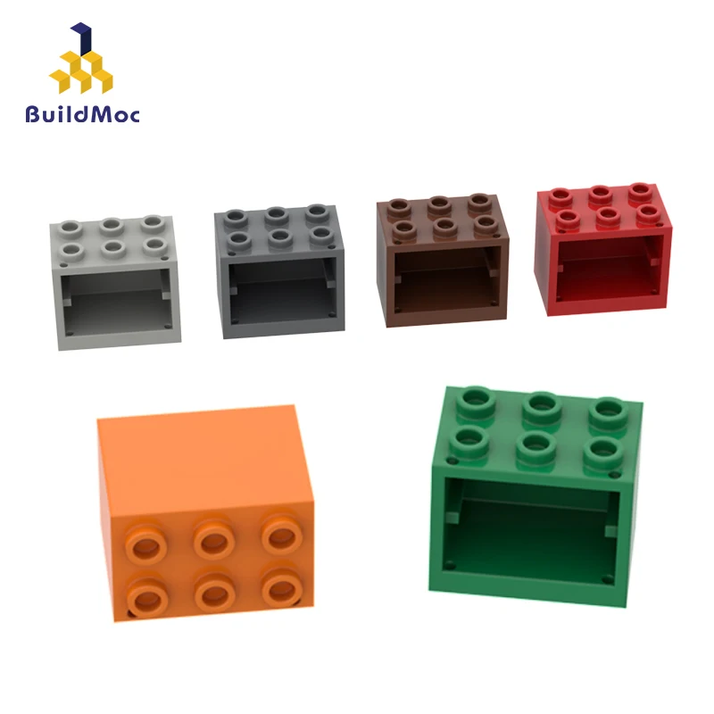 10Pcs High-Tech Assemble Particle 4532 2X3X2 Drawer Frame Brick Building Block Diy Replaceable Toy Part Children