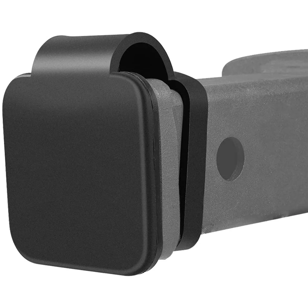 Rubber Trailer Hitch Receiver Cover Universal 2inch Tow Plug Tube Cap Protector Trailer Tow Hitch Tube Cover tow bar ball cover car tow hook cover