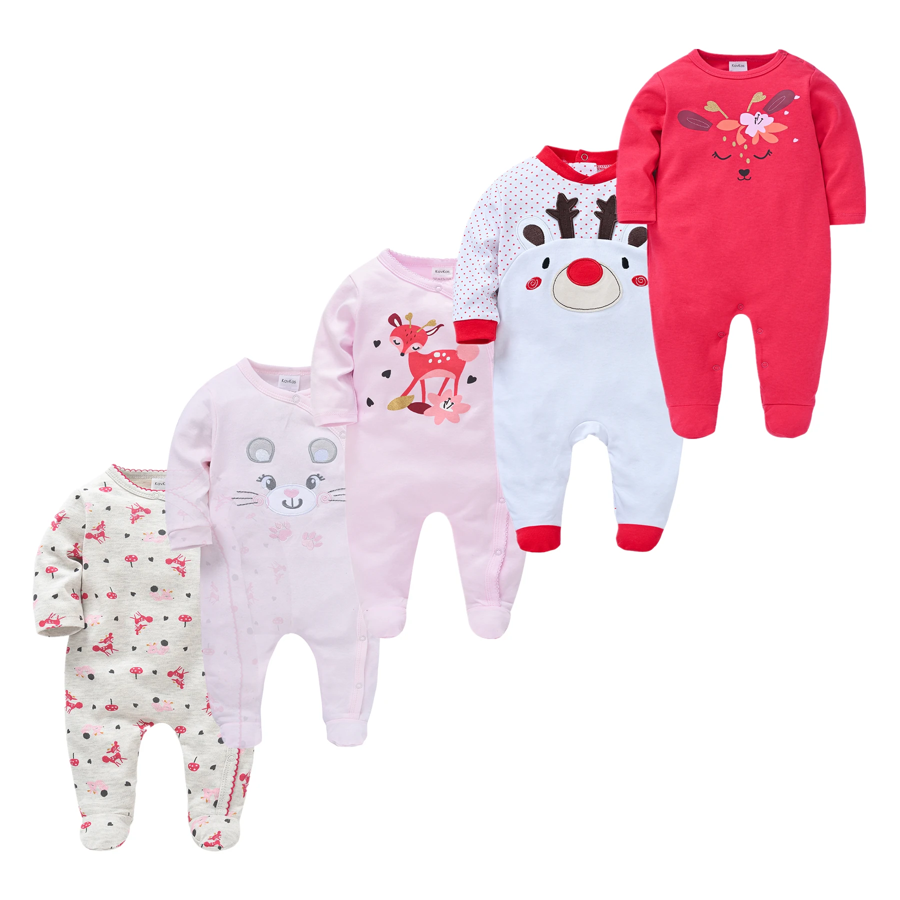 0-12M Toddler Baby Girl Boy Pijamas Set Infant bebe fille 100%Cotton Breathable Soft ropa bebe de Newborn Sleepers Baby Pjiamas