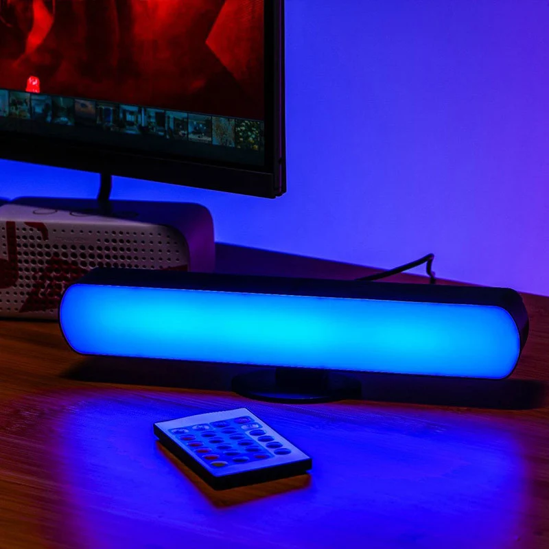 Barras de luz nocturna LED RGB con Control remoto para juegos, TV, dormitorio, decoración, lámpara de escritorio