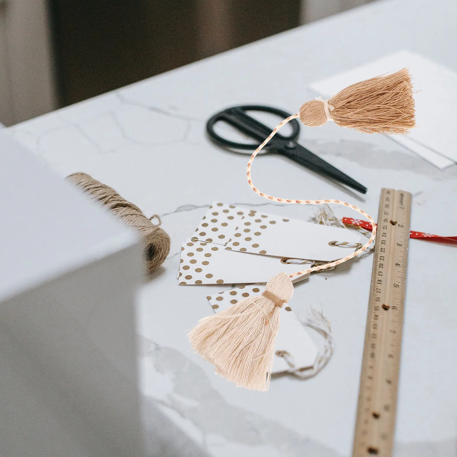 2Pcs Tassels 장식 흐름 디자인 면사 커튼 베개 담요 식탁보 DIY 액세서리 공예 홈