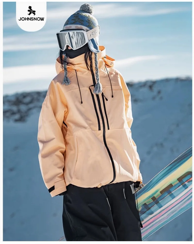 John Snow Winter Men And Women's Ski Jacket Breathable Waterproof Snowboarding Clothing Outdoor Sports Warmth Ski Coat winter ski suit