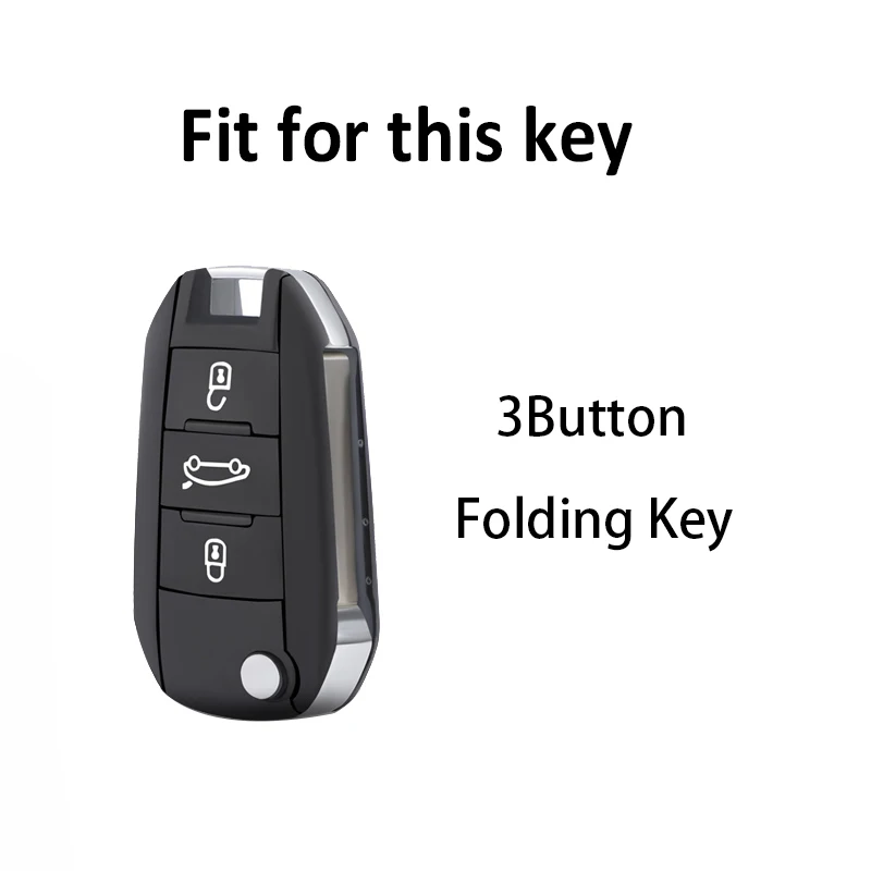 TPU Flip Folding Key Fob Cover Case For Citroen C3 C4 Berlingo For Peugeot 208 2008 301 308 3008 RCZ 508 408 2008 307 Key Case Cover Shell