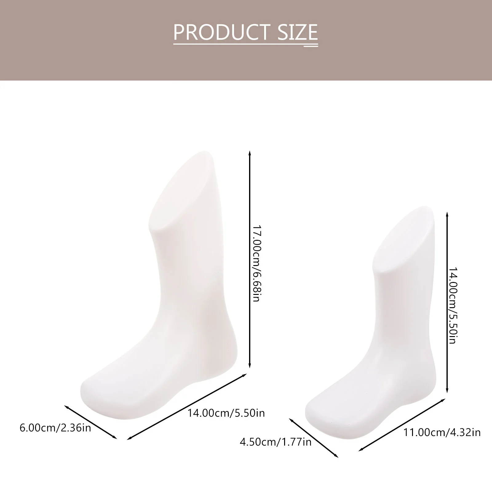 

4 Pcs Baby Plastic Foot Mold Model Reusable Mannequin Feet Models Short Shoes Displaying Retail Fake