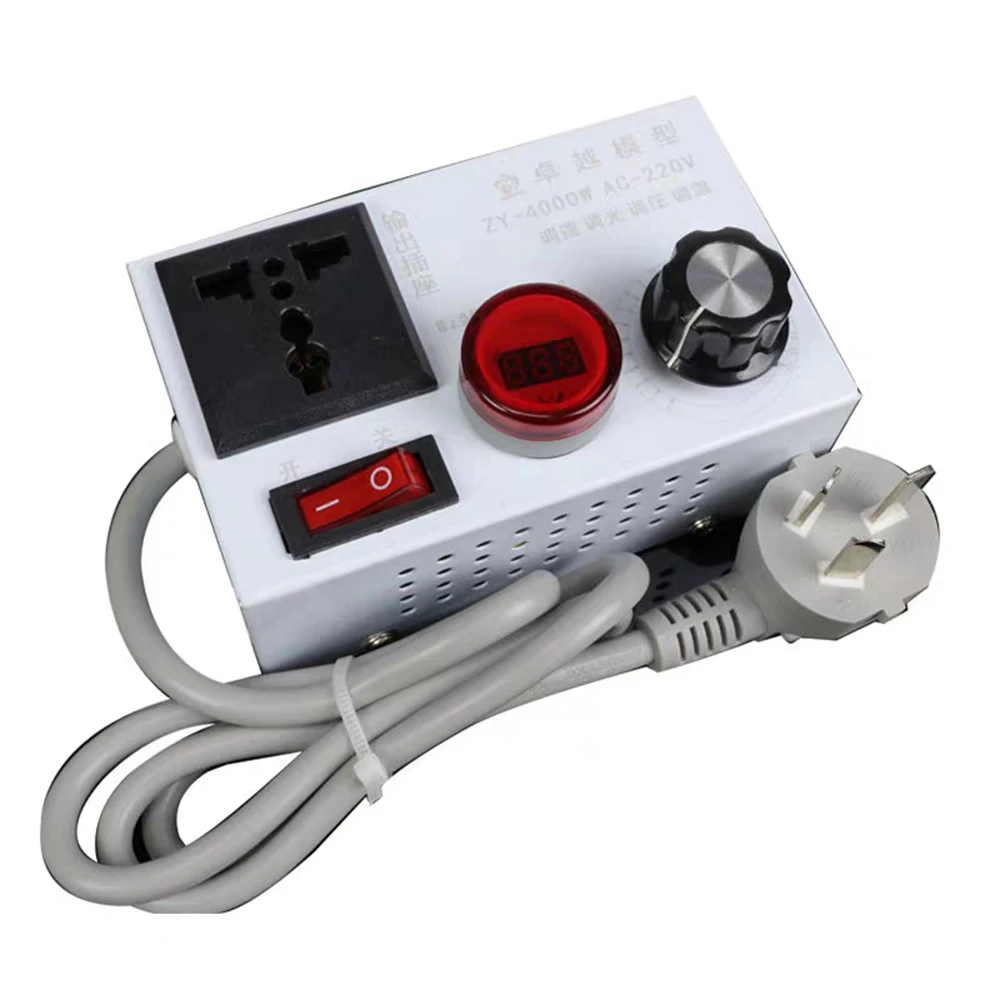 

4KW AC 220V 18A Electronic Speed Regulator Single-Phase Motor Electric Hand Drill, Angle Grinder, Polishing Machine Adjustment