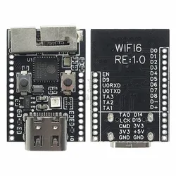 Wifi6 ESP32 C6 Development Board RISC-V 32-Bit ESP32-C6 N4 BT Wifi Module with Crystal Oscillator RGB LED 4MB FLASH Low Power