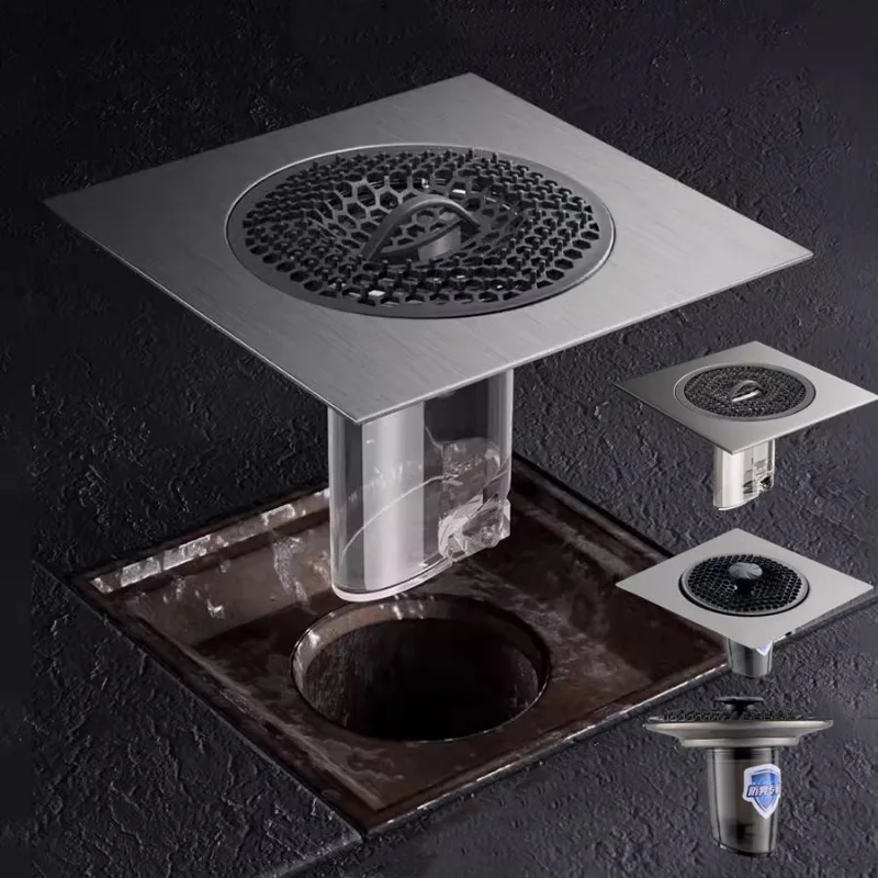 

Universal 50/75mm Floor Drain 304 Stainless Steel Drain Filter Shower Anti-odor Drainer Sewer Outfall Strainer Bathroom Fittings