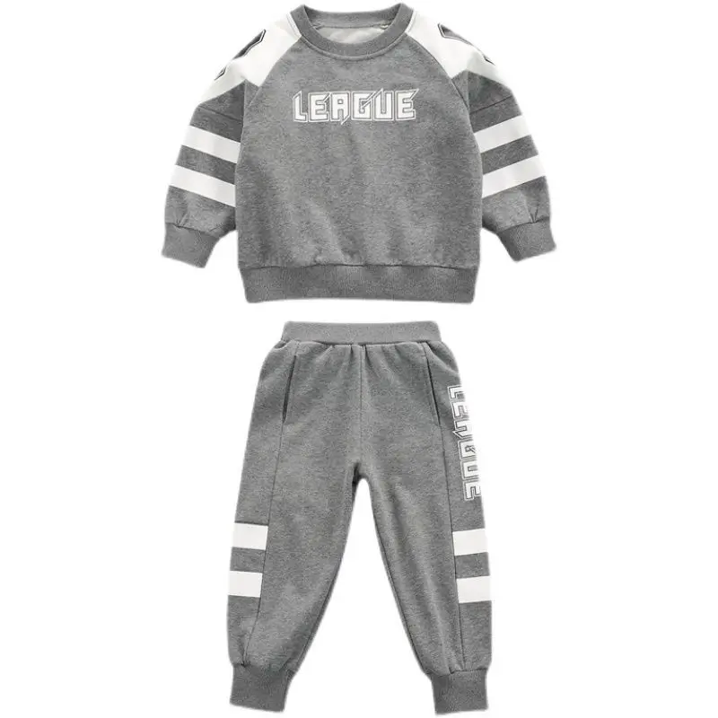 

Boys' Sports Suit Autumn Clothes New Children's Leisure Spring and Autumn Long Sleeve Coat+pant Two-piece Sport Sets