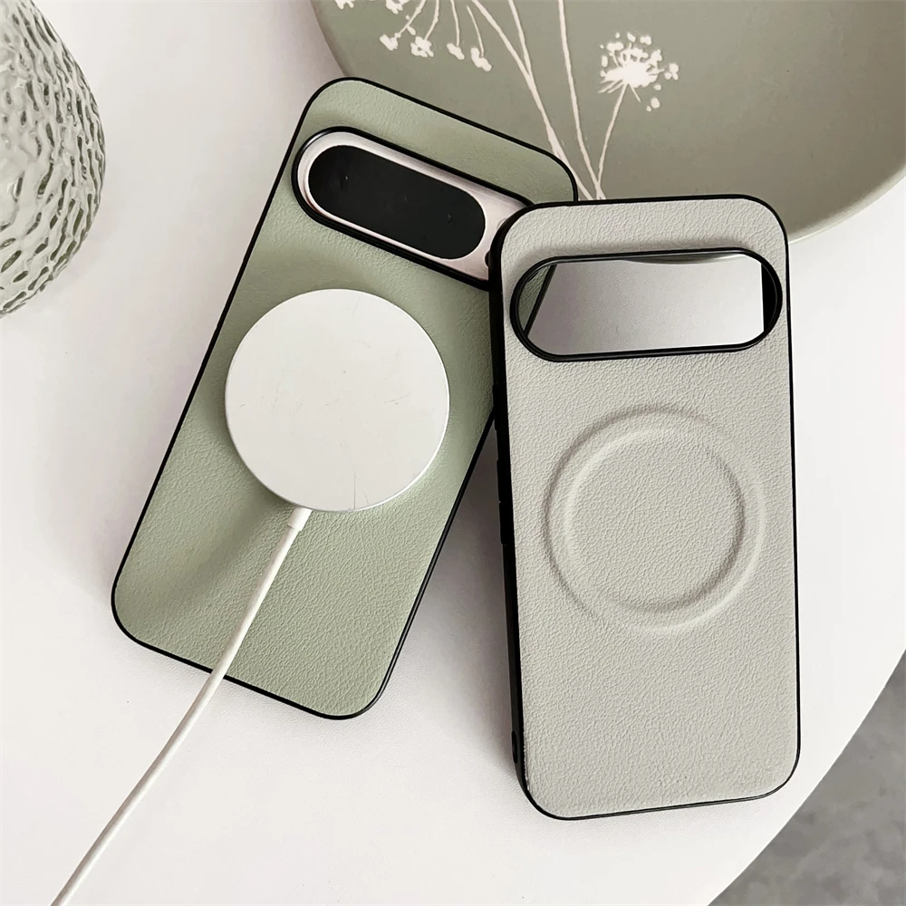 Vegan Leather Ultra Thin Magnetic Shockproof Phone Case