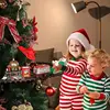 Christmas Train Electric Toys Christmas Tree Decoration Train Track Frame Railway Car with Sound&Light Rail Car Christmas Gifts 3