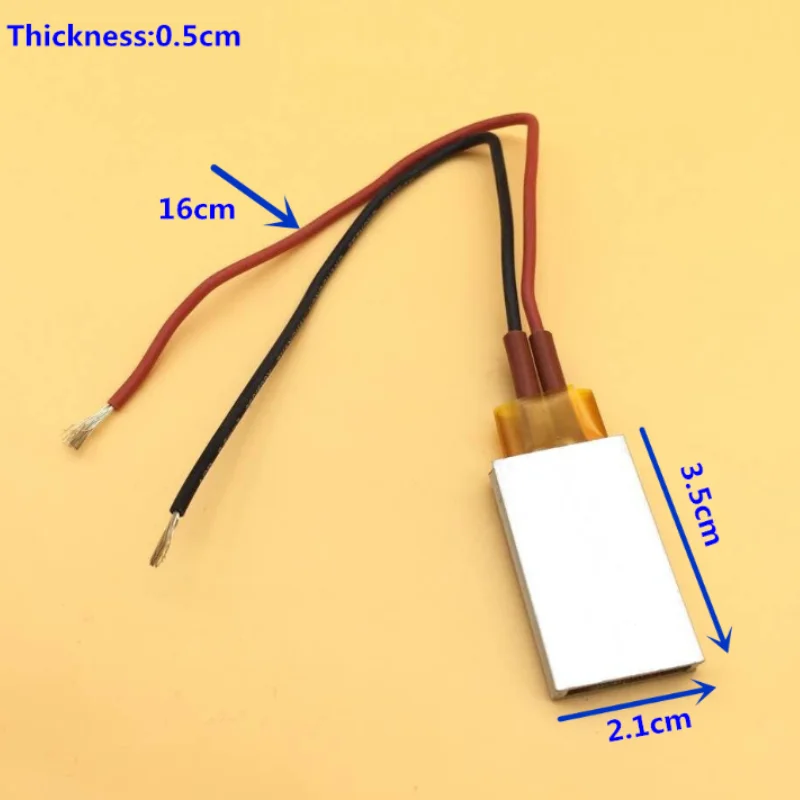 12V 70 degrees to 200 degrees Heating Element PTC Aluminum Shell Ceramic Heater