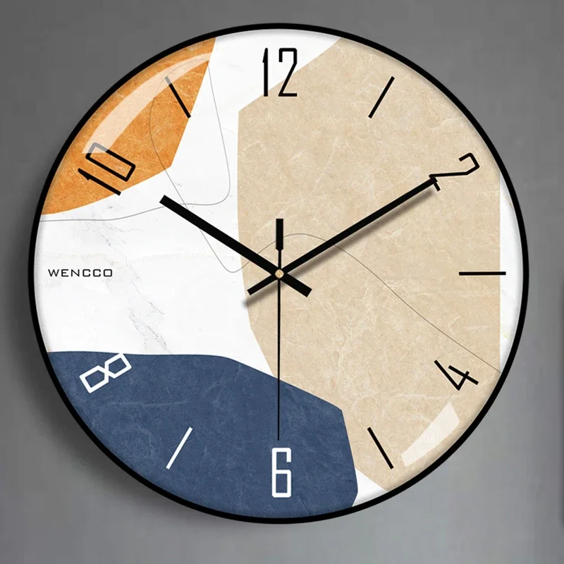 

12 Inch Living Room Creative Silent Wall Clock Non Ticking Battery Operated Modern Quartz Clocks for Home Bedroom School Decor