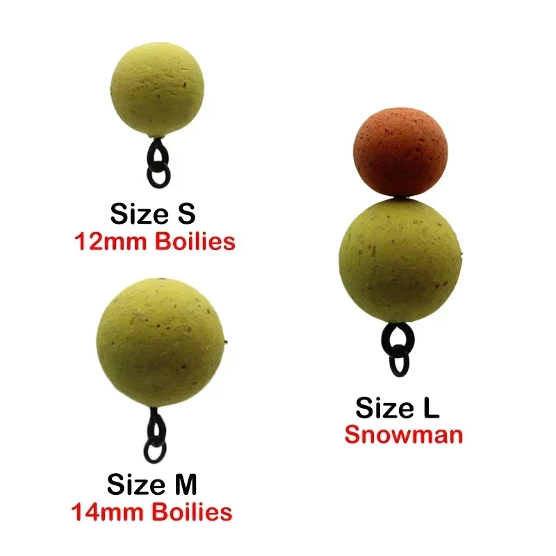 Carp Bait Screws With Ring Mirco Swivel Carp Bait For Carp Ronnie Rig Zig Chod Boilies Screws Carp Hiar Rig Terminal Tackle 6