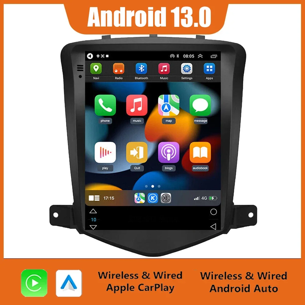 

Автомагнитола 2DIN на Android 13 для Chevrolet Cruze 2008-2012, мультимедийный плеер с GPS-навигацией, RDS, Carplay, авто, стерео, DVD