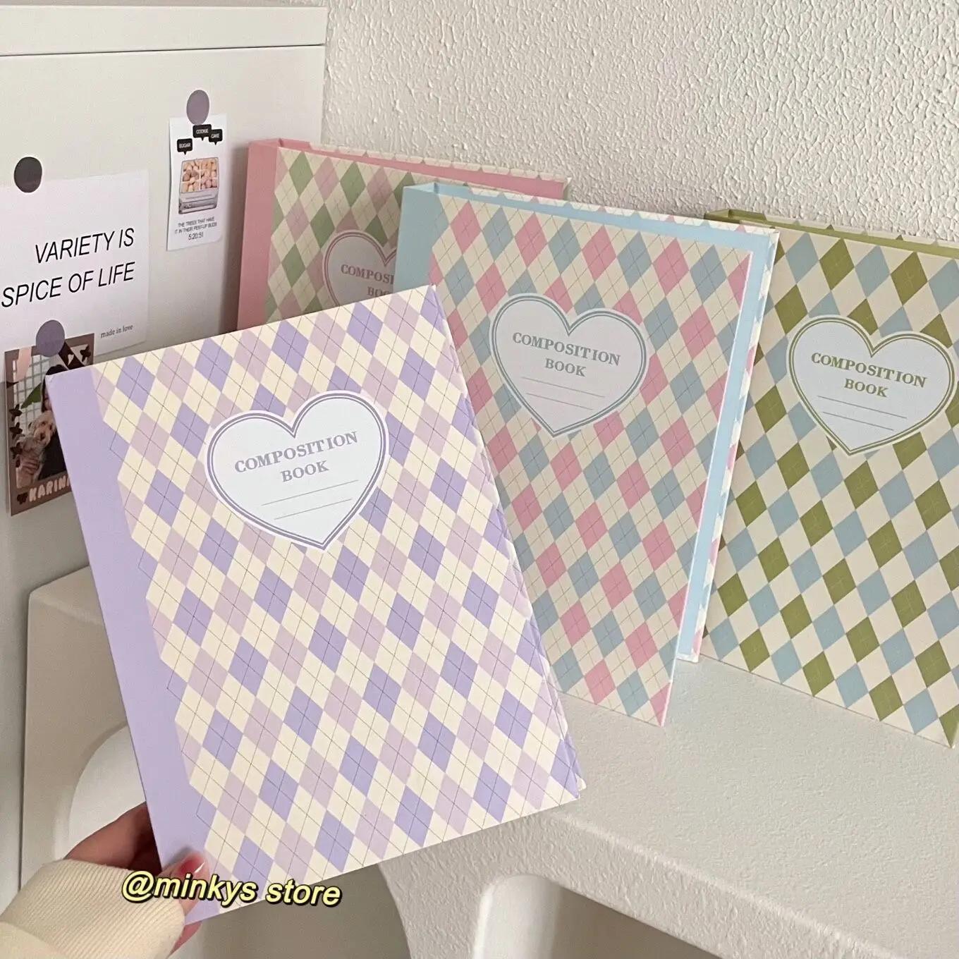 MINKYS Original Design New Color Rhombus A5 Kpop Photocard Binder Collect Book Idol Photo Card Holder Photocards Album