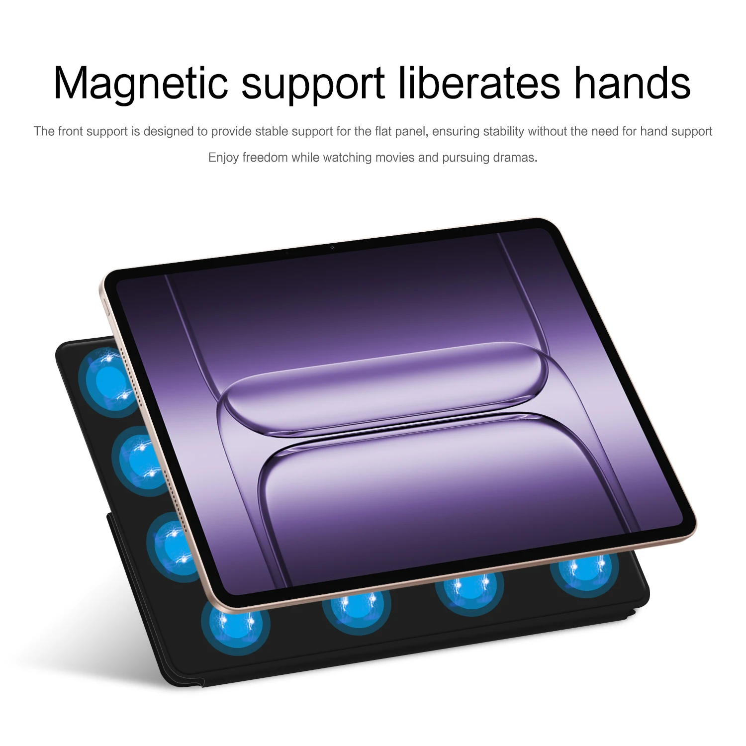Magnetic Slim Detachable Fold Stand Tablet Case