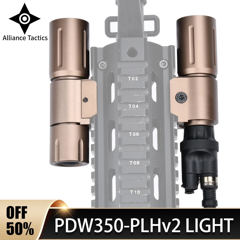 

Modit PDW350-PLHv2, тактический фонарик, охотничье оружие, аксессуар для страйкбола, 1000 люмен для Glock 17 20 мм, Picatinny Rail
