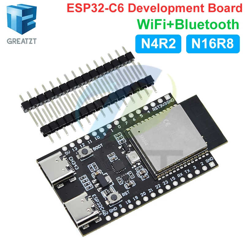 ESP32-C6 ESP32 WiFi + Bluetooth Internet der Dinge ESP Entwicklungsboard Kernplatine ESP32-C6-DevKit C N4R2 N16R8 für Arduino