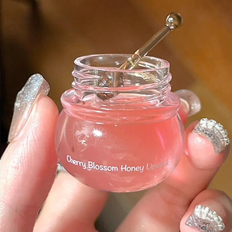 Lip Balm Sakura Honey Long Lasting Moisturizing Natural Sexy Lip Gloss Lighten Lines Exfoliating Scrub Care Cosmetics