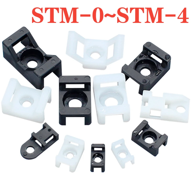 Strap Saddle Mount Plastic Base Wire Clamp For Installation