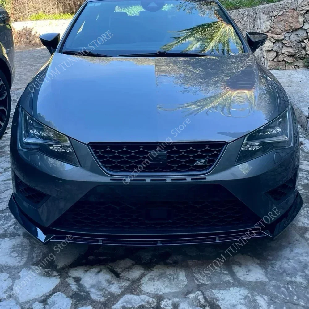 3 szt. Dyfuzor rozdzielacza przedni zderzak samochodowy warg do siedzenia Leon MK3 ST Cupra kombi 2015 2016 Pre-Lci Bodykit Tuning