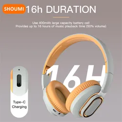 H7 Wireless Headphone Bluetooth Earphones Deep Bass Headset Hifi Sound Foldable Over Ear Helmet with Mic for Music Lover Sport