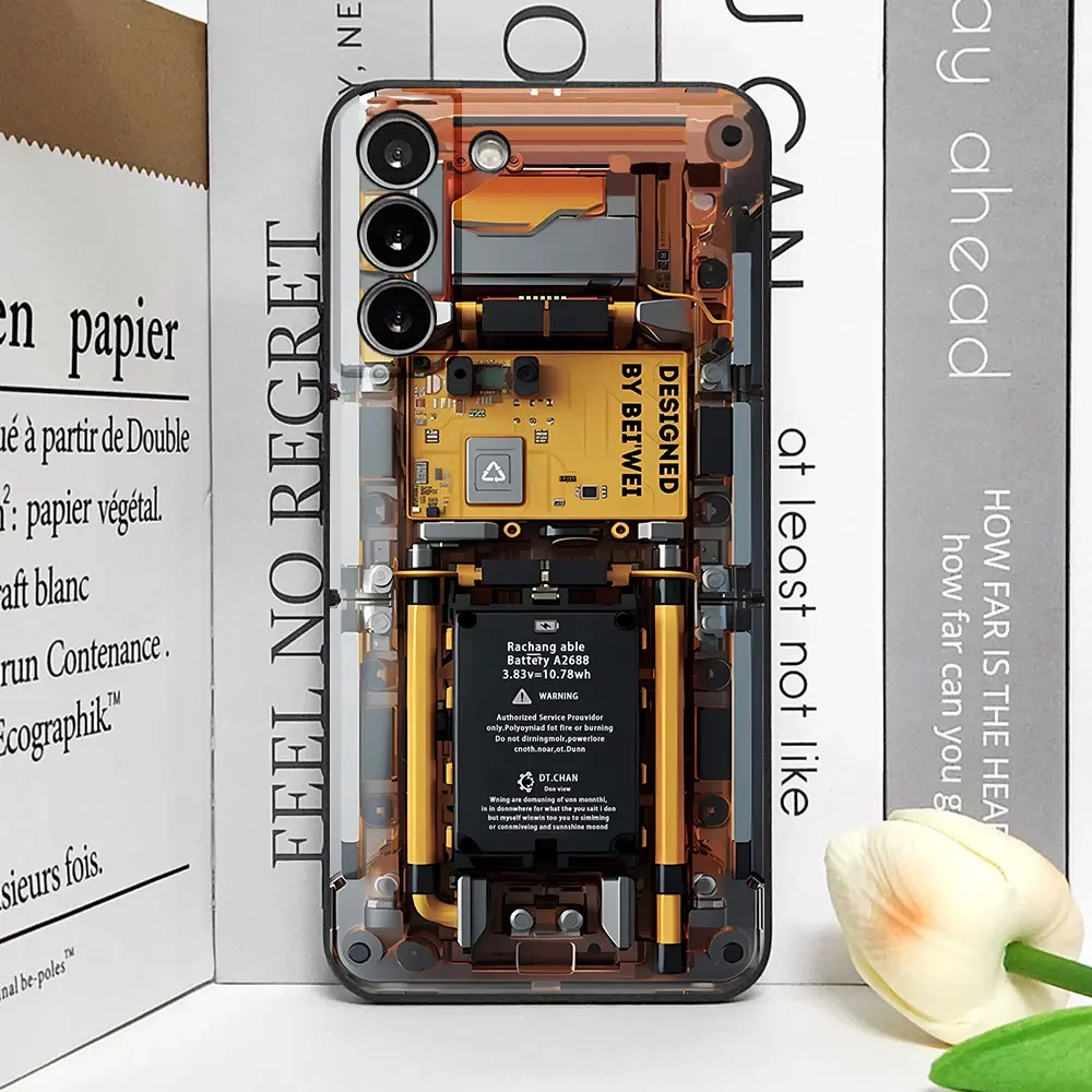 Advanced Circuit Board Pattern Phone Case - Soft Cover Art Design