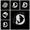 Face Painting Templates for Holiday Halloween Premium Material Multiple Pattern DIY Party Makeup Supplies Lightweight Reusable 5
