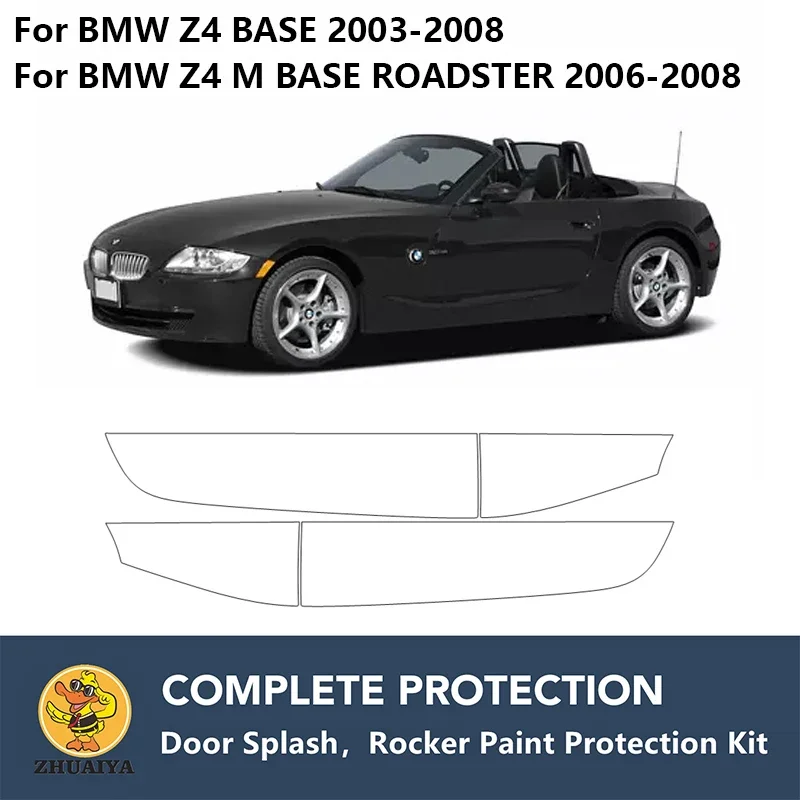 

PreCut Rocker Panels Paint Protection Clear Bra Guard Kit TPU PPF For BMW Z4 BASE M BASE ROADSTER 2003-2008