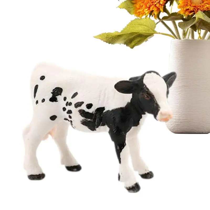 

Cow Farm Animal Figures Realistic Holstein Cow Toys Educational Learning Toy Farm Toy Toy Cows Gift For Over 3-Year-Old Kids